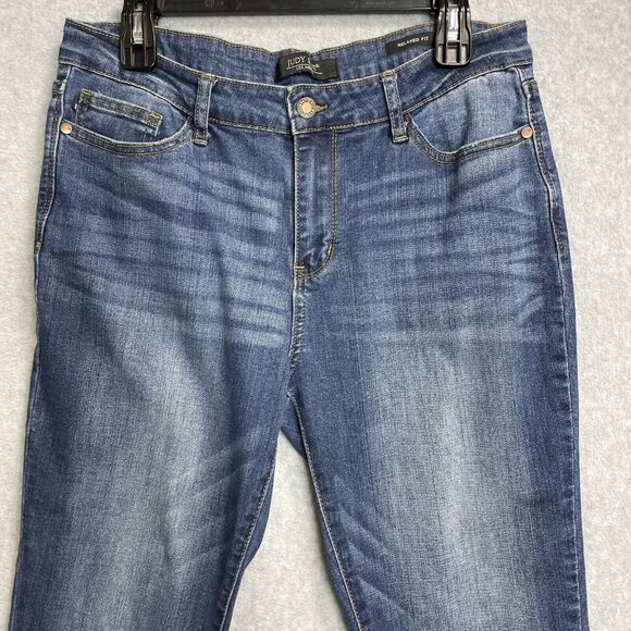 Judy Blue Angie Jeans Womens 32 Relaxed Fit Blue Denim Mid Rise Stretch - Picture 2 of 13
